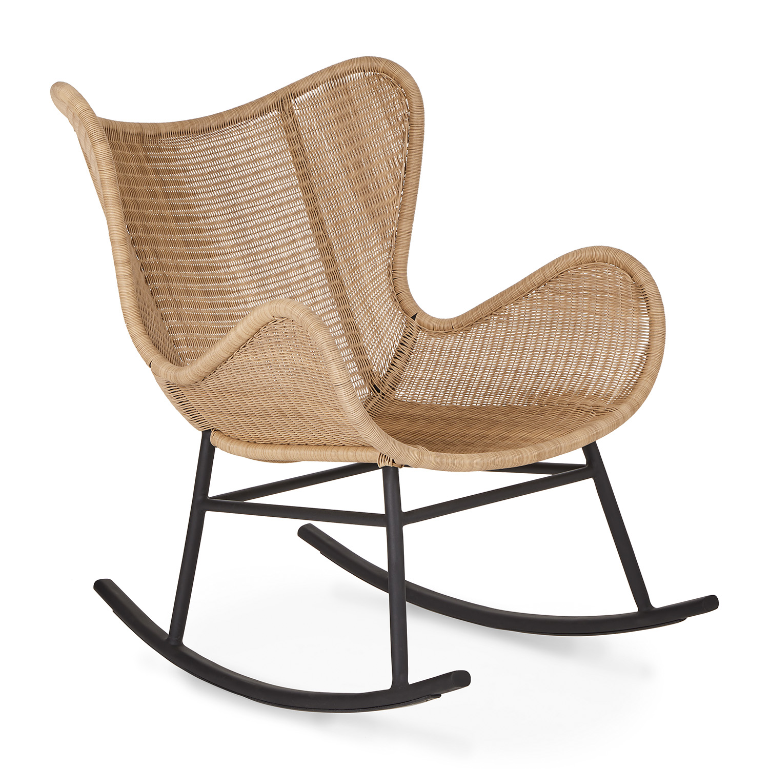 Beltaine 30.5'' Outdoor Rocking Lounge Chair - Wicker